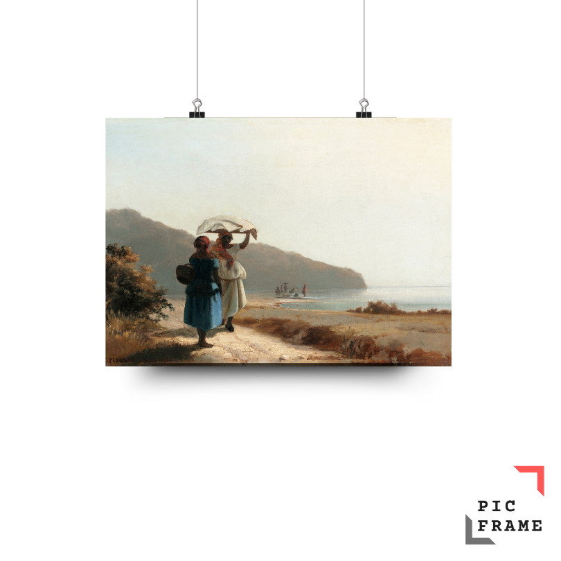 Two Women Chatting by the Sea, St. Thomas