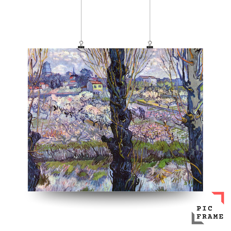 View of Arles, Flowering Orchards