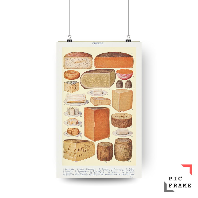 Vintage Cheese Poster