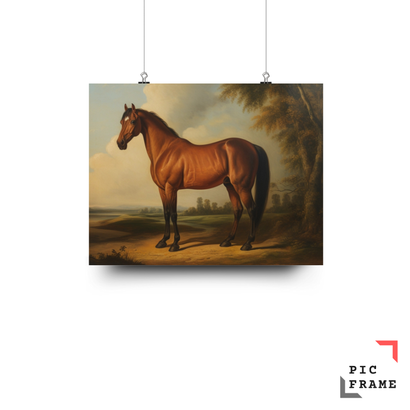 Vintage Horse Painting