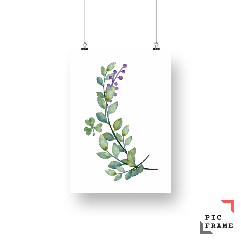 Watercolour leaves 1