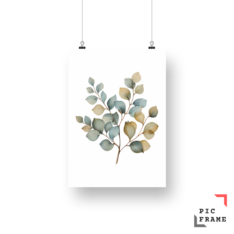 Watercolour leaves 6