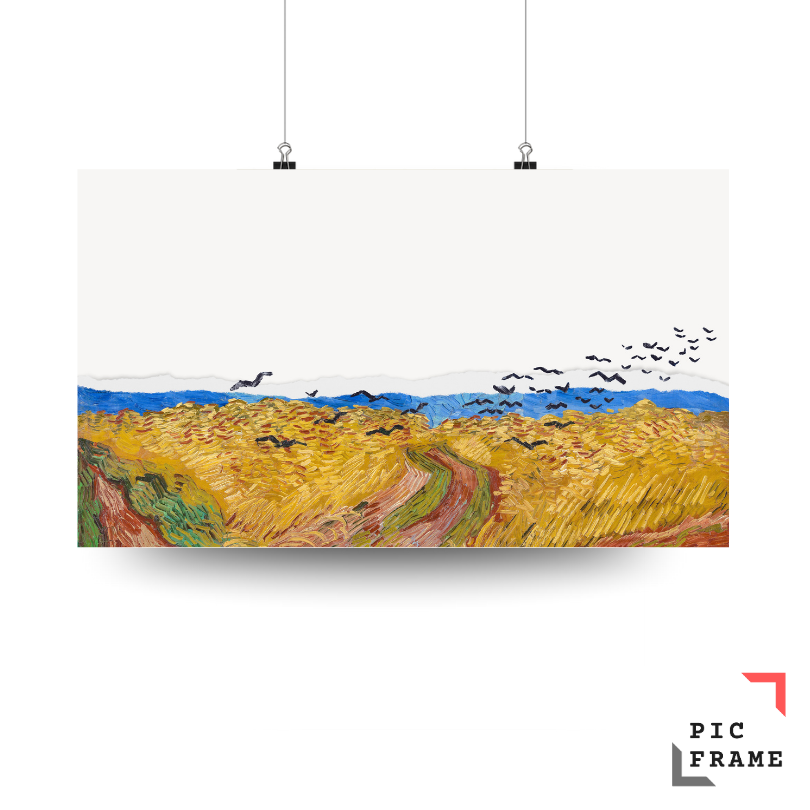 Wheatfield with Crows