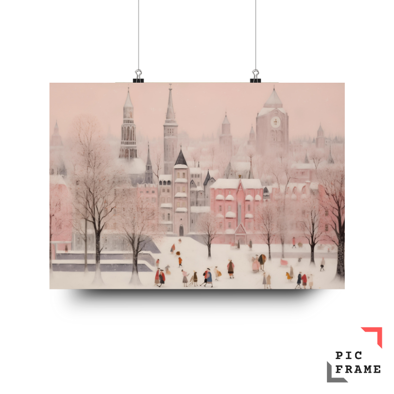 Winter Wonderland in Pastel Hues