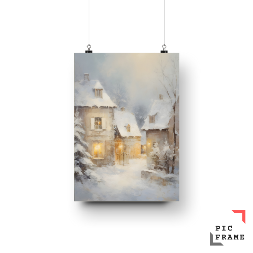 Winter's Serene Village