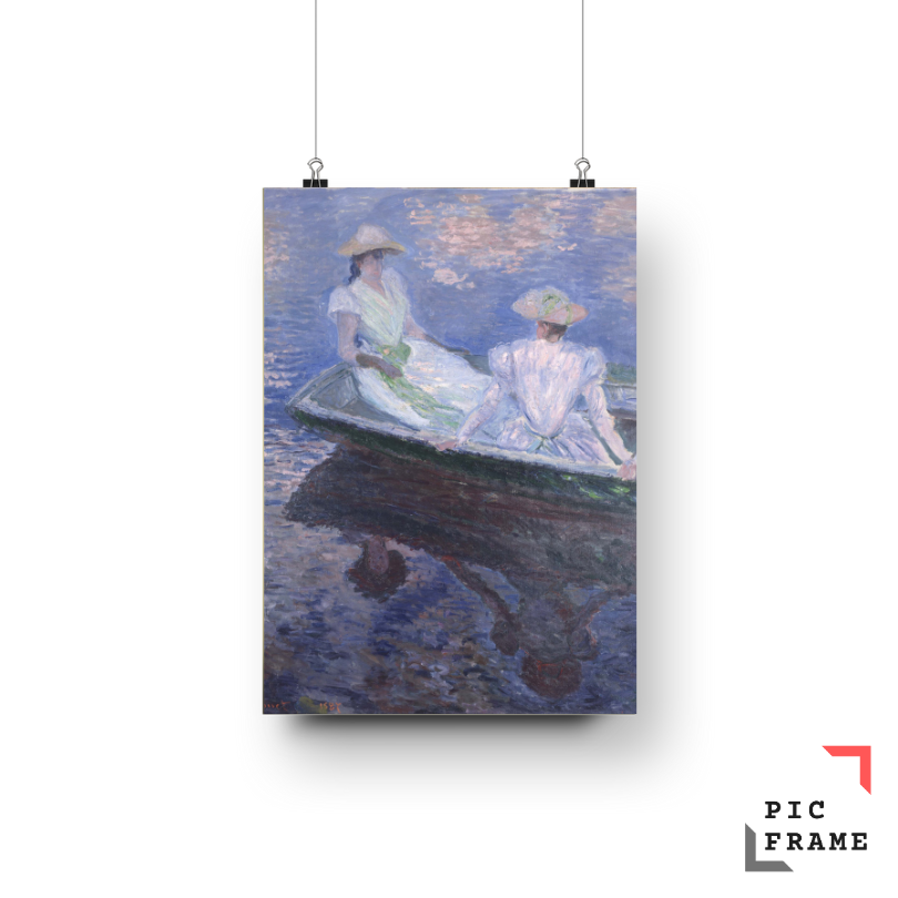 Young Girls in a Row Boat