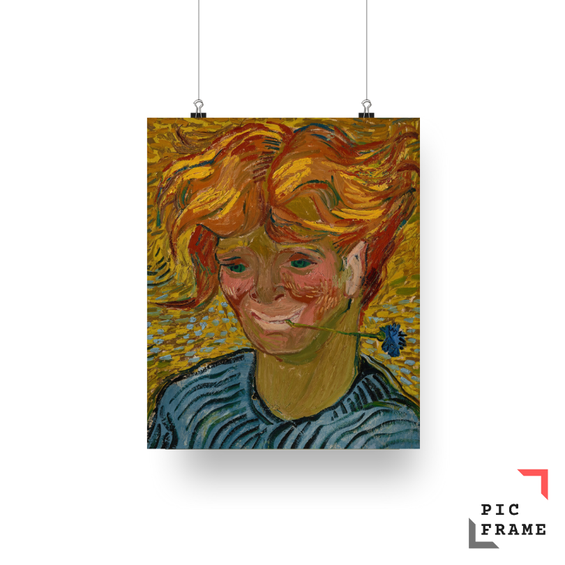 Young Man with Cornflower