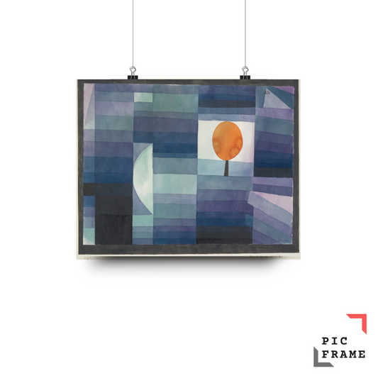 The Harbinger of Autumn [green and violet gradation with orange accent] (1922)