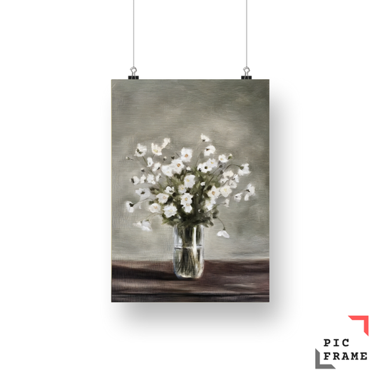 White Flowers in a  Vase