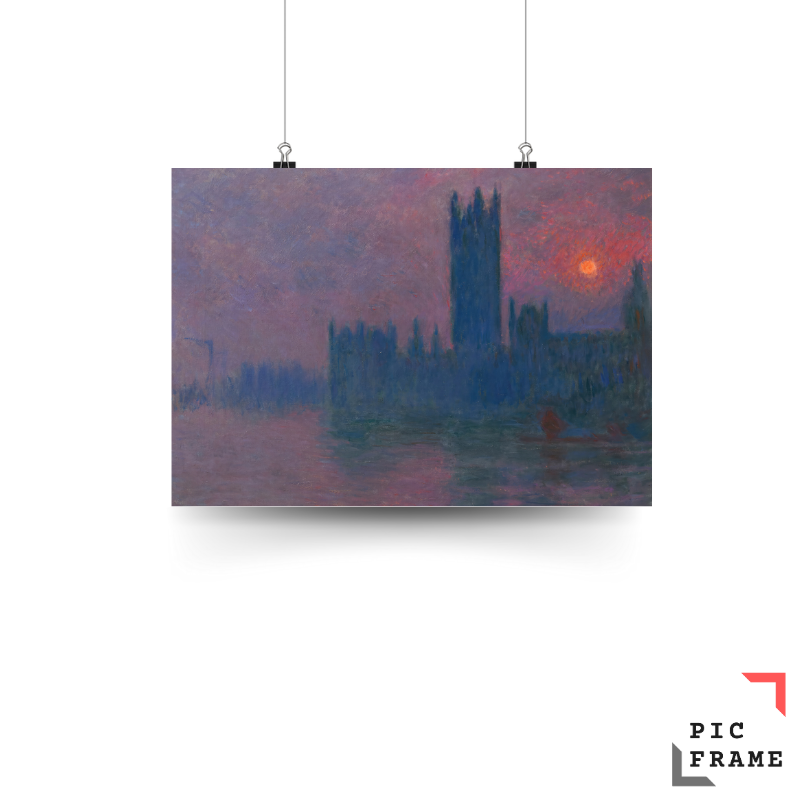 The Palace of Westminster at sunset