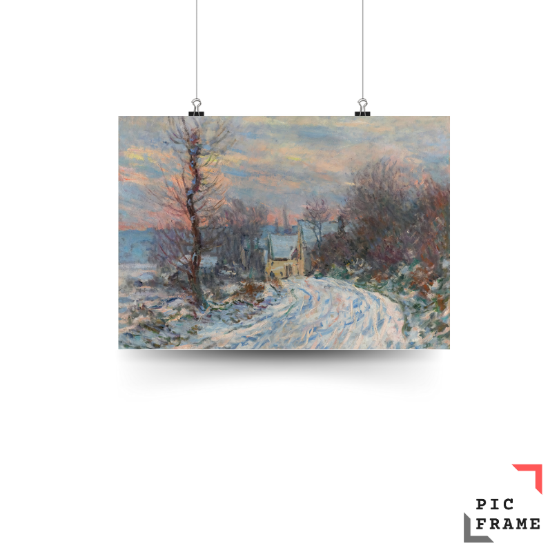 Coming into Giverny in Winter