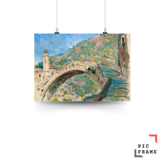 Claude Monet Bridge At Dolceacqua 1884