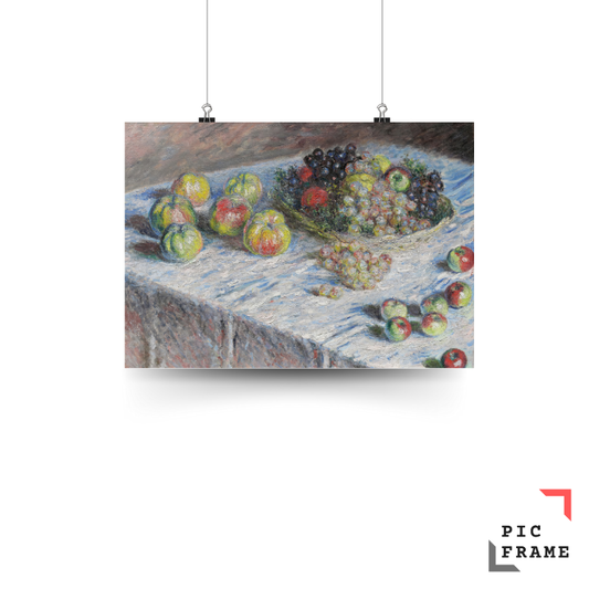 Still Life with Apples and Grapes