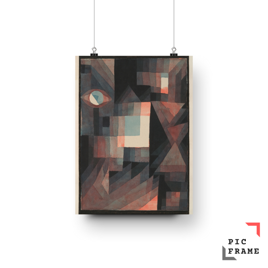 Abstract. Red and Green Gradation [with some cinnibar in vertical format] (1921)