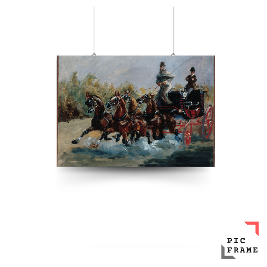 Nice souvenir of the promenade des Anglais (1880)  by Henri de Toulouse–Lautrec