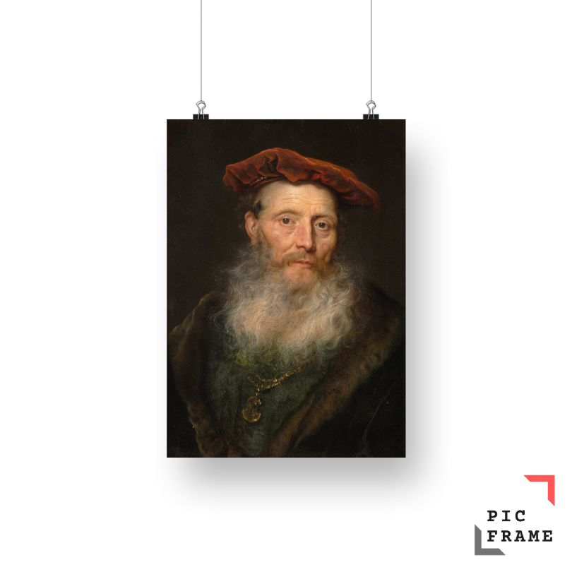 Bearded Man with a Velvet Cap by Govert Flinck