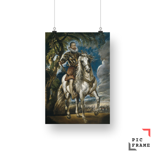Equestrian Portrait of the Duke of Lerma (1603) baroque Peter Paul Rubens.