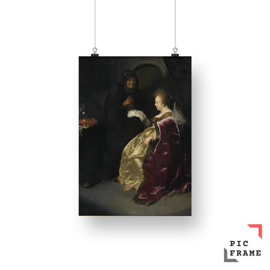 Esther reads Haman_s letter about the extermination of the Jews by Rembrandt van Rijn