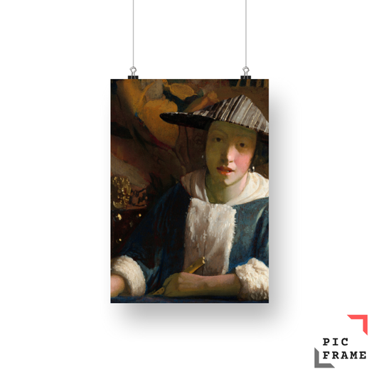Girl with a Flute (ca. 1665–1675) attributed to Johannes Vermeer