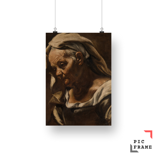 Head of an Old Woman by Orazio Borgianni