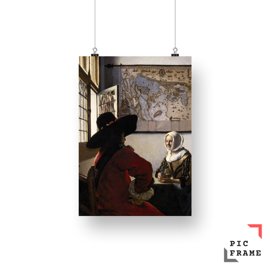 Johannes Vermeer’s Officer and Laughing Girl (ca. 1657)
