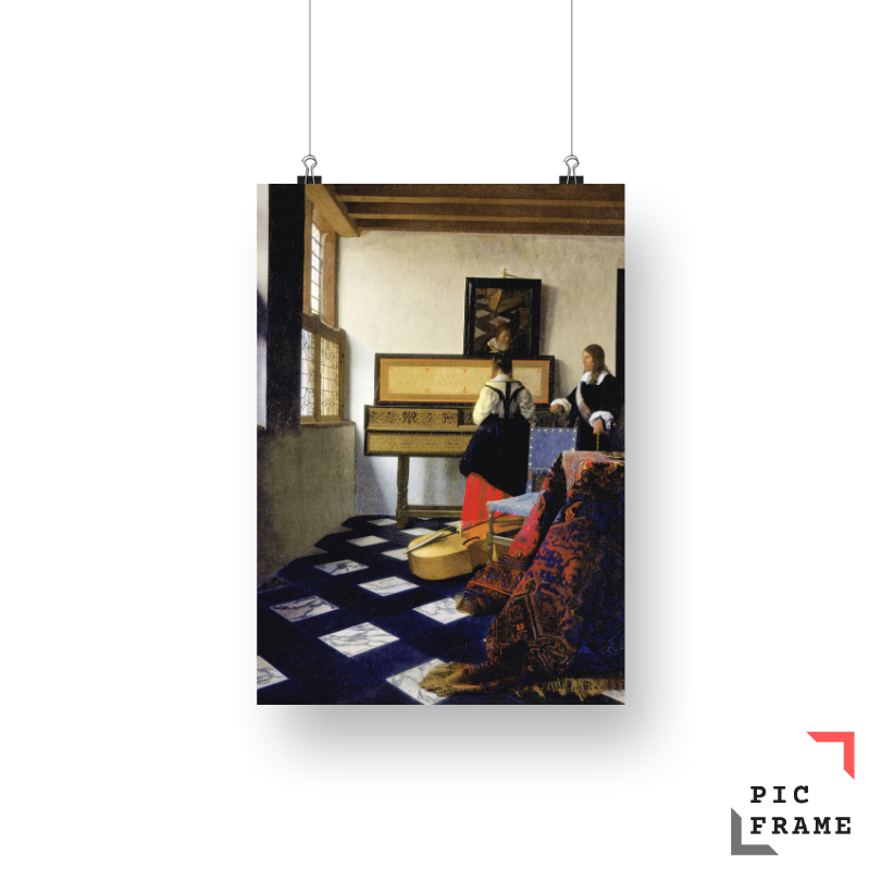 Johannes Vermeer’s The Music Lesson (ca. 1662–1665)