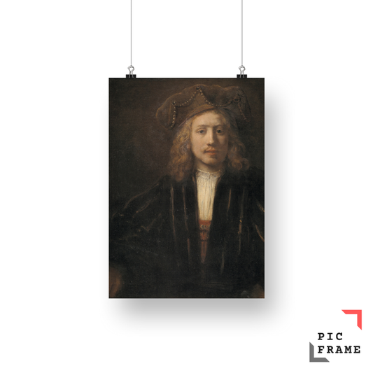 Man with pearl-studded beret by Rembrandt van Rijn