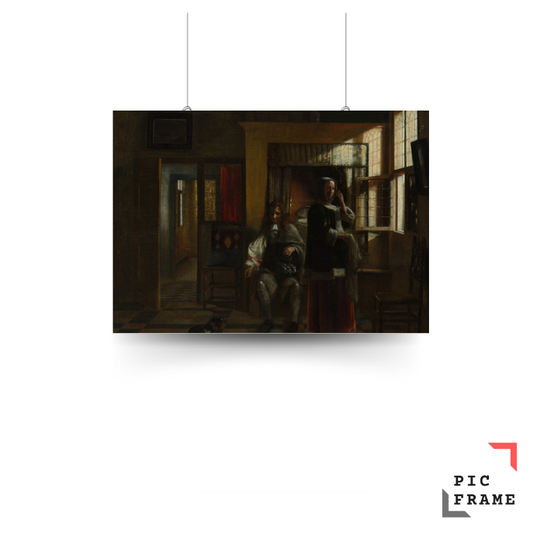 Interior with a Young Couple by Pieter de Hooch