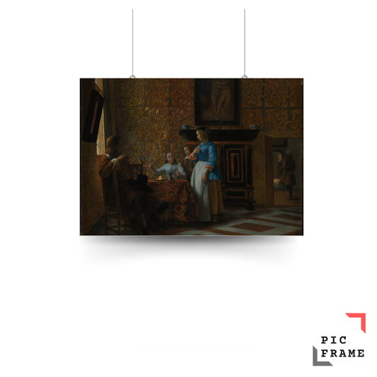 Leisure Time in an Elegant Setting by Pieter de Hooch
