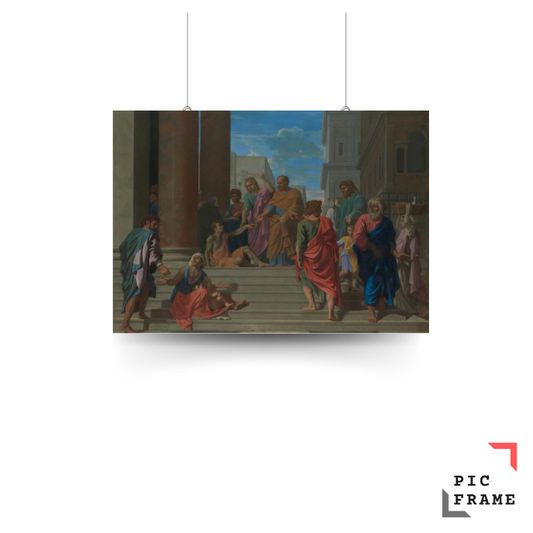 Saints Peter and John Healing the Lame Man by Nicolas Poussin
