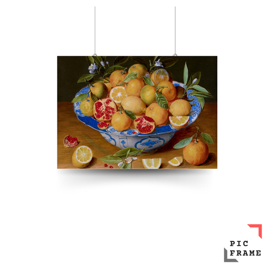 Still Life with Lemons, Oranges, and a Pomegranate (1620–1640) Jacob van Hulsdonck