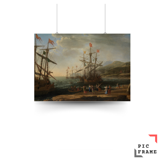 The Trojan Women Setting Fire to Their Fleet by Claude Lorrain (Claude Gellée)