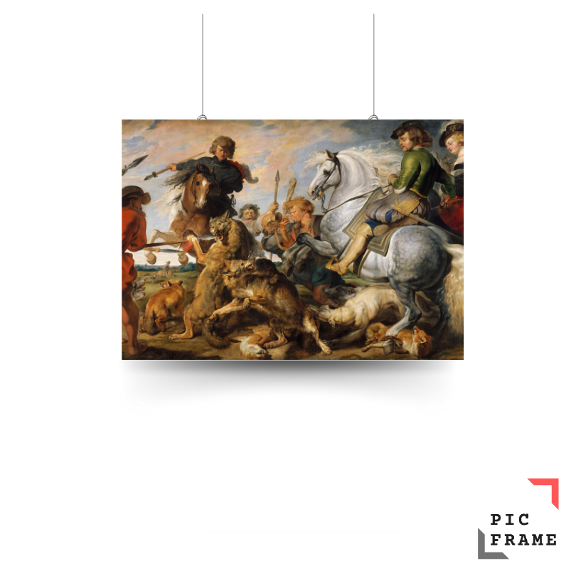Wolf and Fox Hunt by Peter Paul Rubens