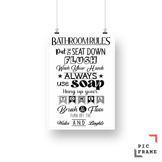 Bathroom Rules