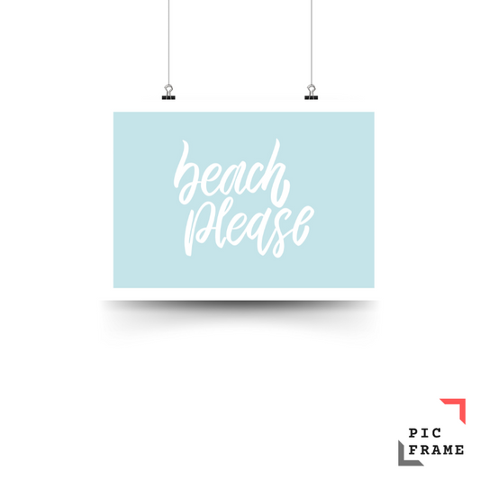 Beach please in light blue
