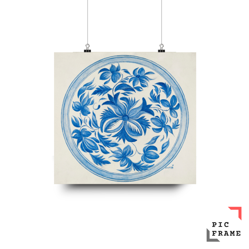 Blue Plate Vintage Art