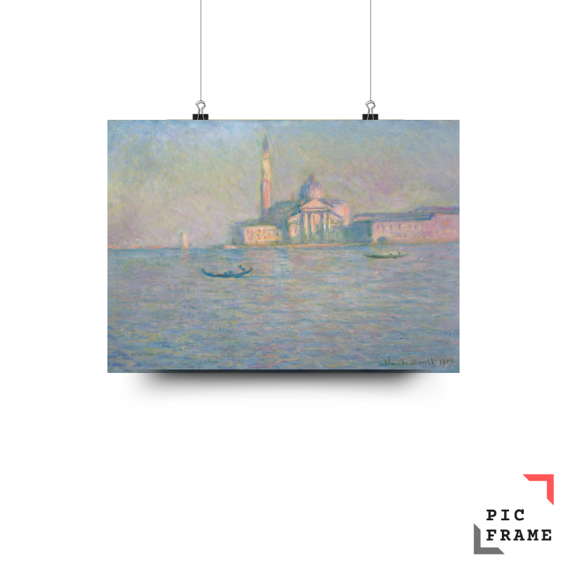 Claude Monet  The Church of San Giorgio Maggiore, Venice (1908)