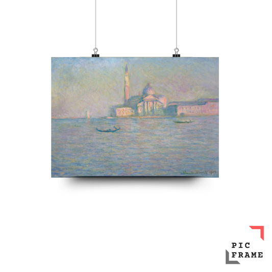 Claude Monet  The Church of San Giorgio Maggiore, Venice (1908)