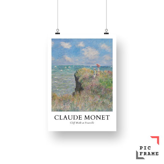 Cliff Walk at Pourville - Claude Monet