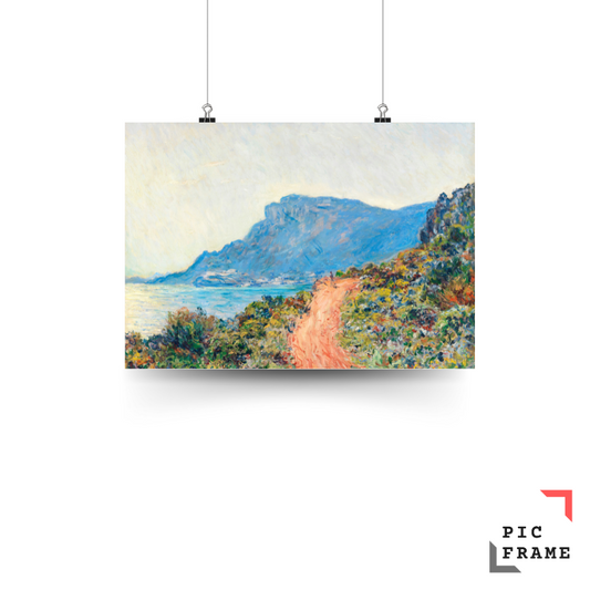 Coastal road at Cap Martin, Claude Monet