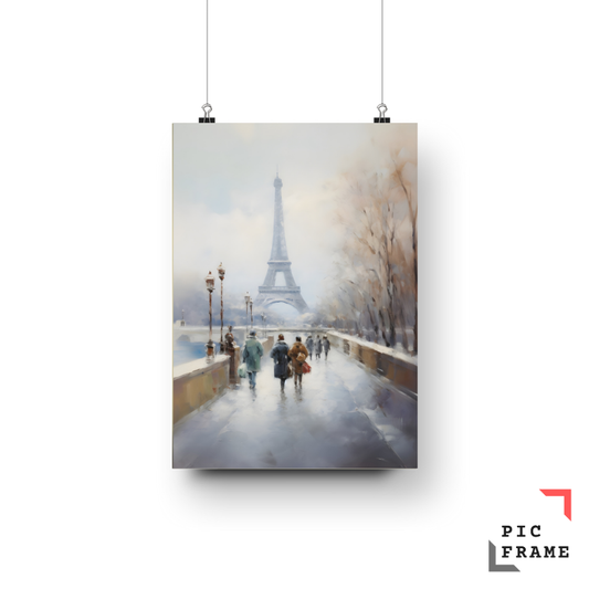 Eiffel's Frosty Morning