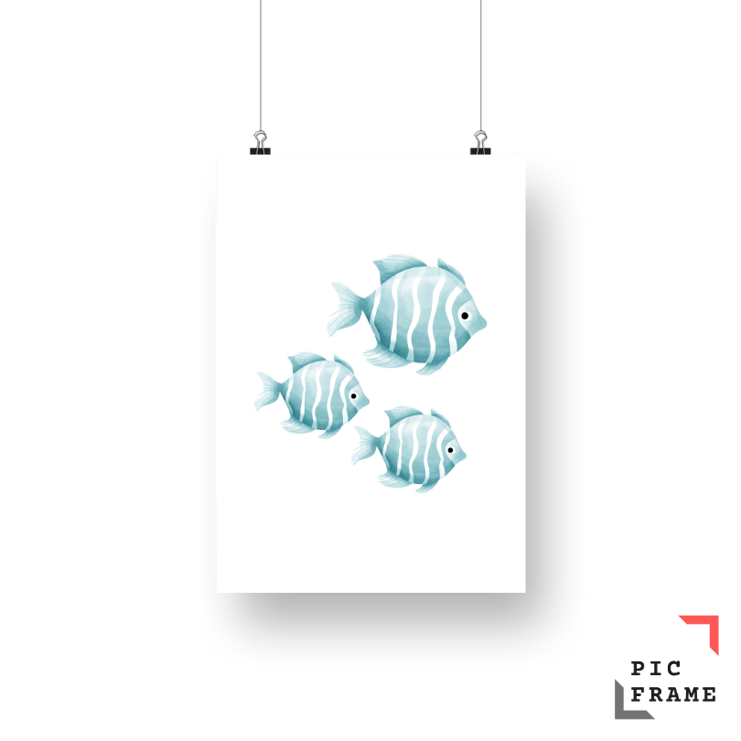 Fishes in turquoise
