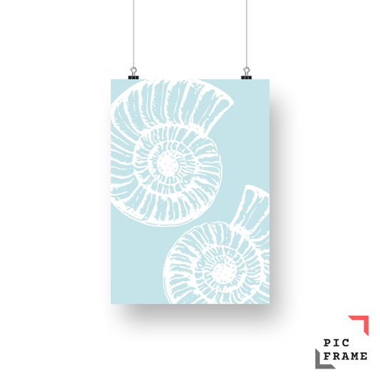 Fossils in Light Blue