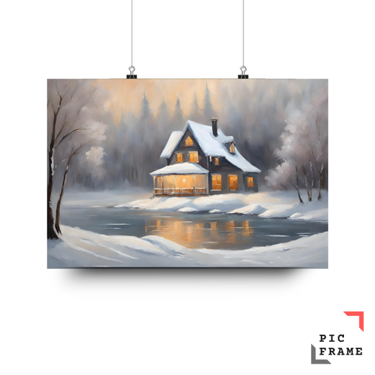 Frozen Lake Reflections