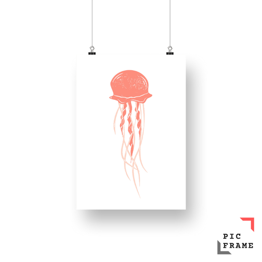 Jellyfish in pink