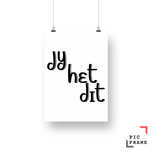 Jy het dit