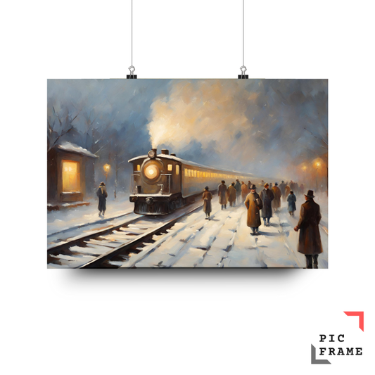 Nostalgia on a Snowy Platform