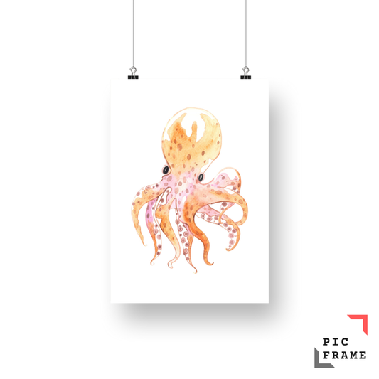 Octopus in peach shade