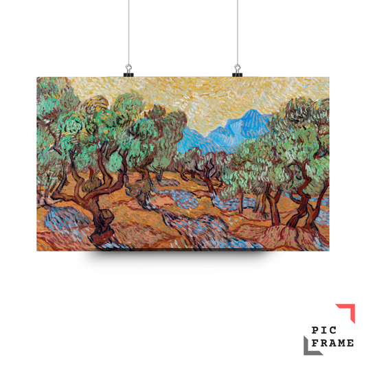 Olive Trees with Yellow Sky
