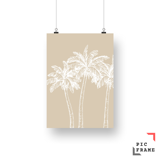 Palm Trees in Sand